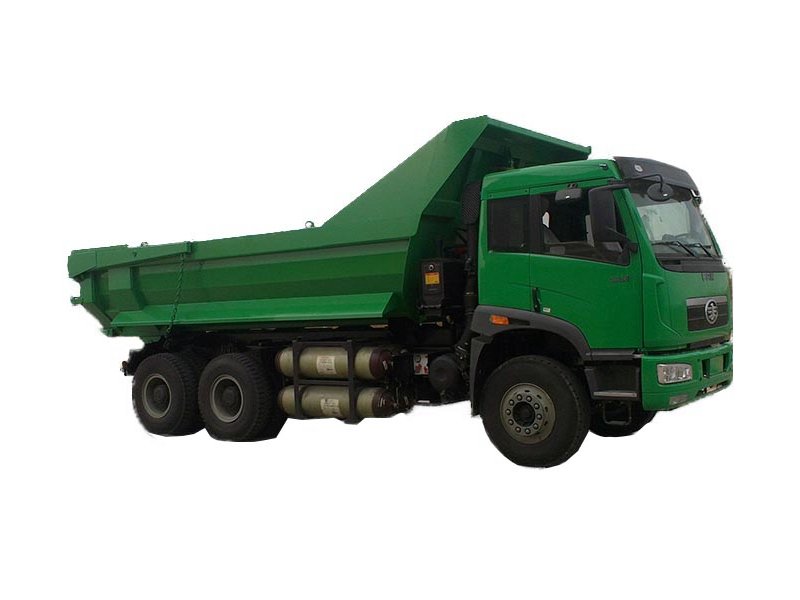 New J5P 6X4 tipper CNG engine truck