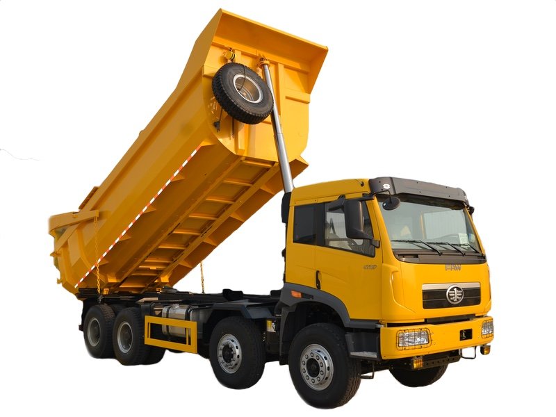 FAW New J5P 8x4 dump truck U shape tipper tray